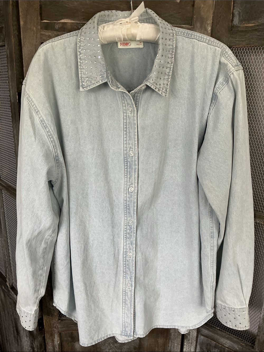 Denim button down shirt